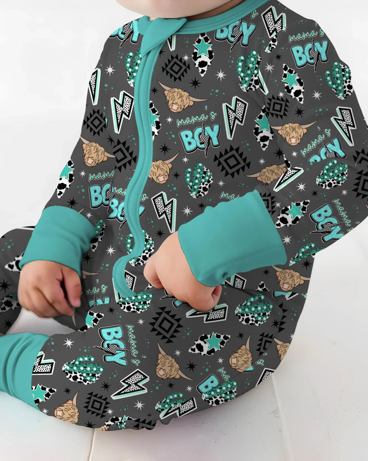 Western Mama & Me Matching  Bamboo Convertible Zippy