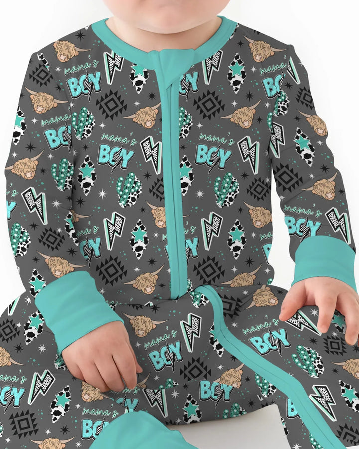 Western Mama & Me Matching  Bamboo Convertible Zippy