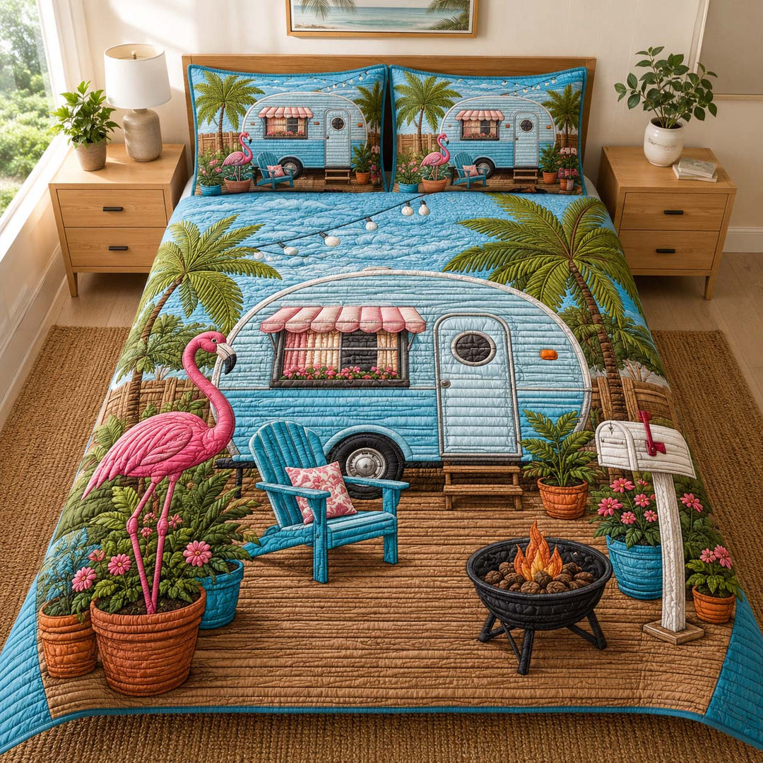 Camp Life Stories Bamboo Quilt Bedding Set