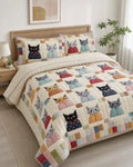 Cats In Pyjamas Bambus-Steppbett-Set