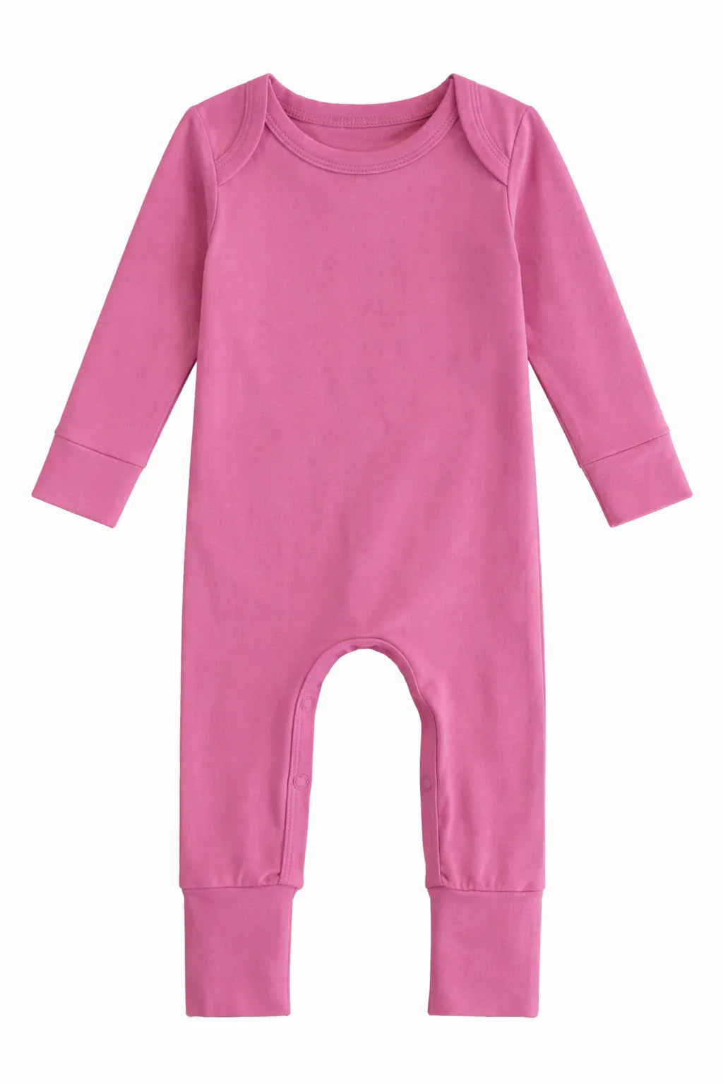 Solid color Bamboo Full Length Snap Rompers
