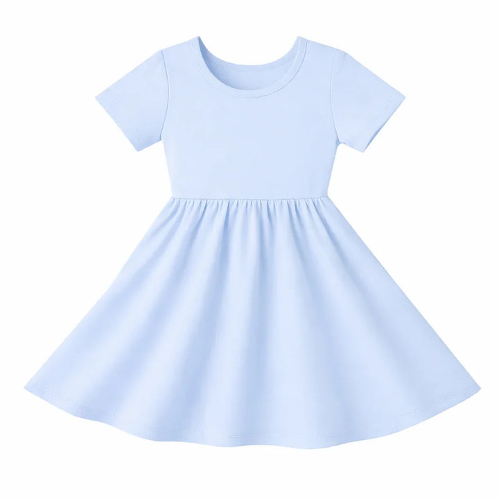 Einfarbiges Bambus-Drehkleid