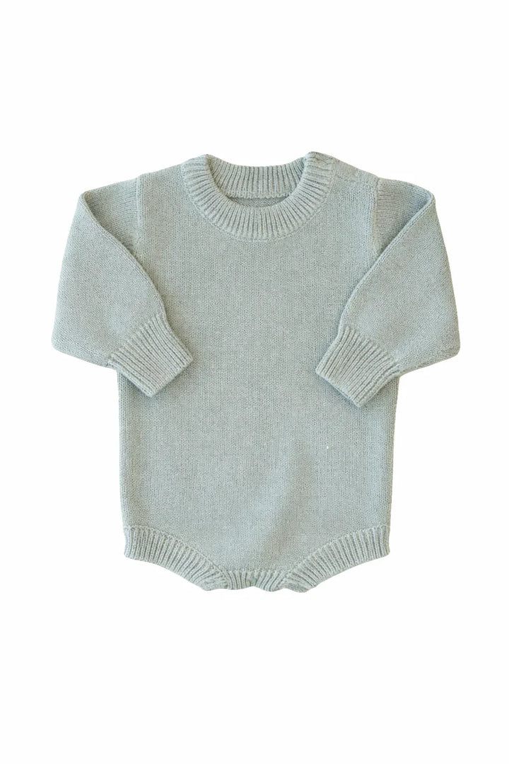Solid Color Knit Sweater Bubble