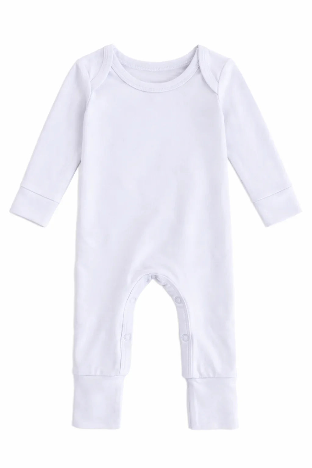 Solid color Bamboo Full Length Snap Rompers