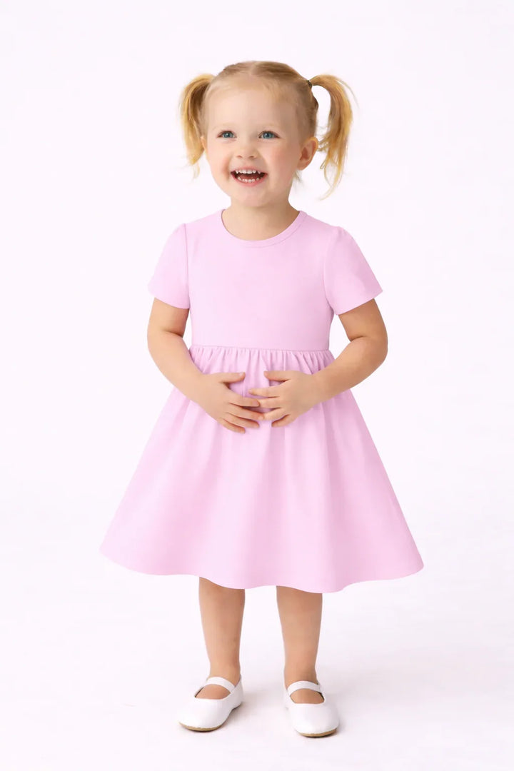 Einfarbiges Bambus-Drehkleid