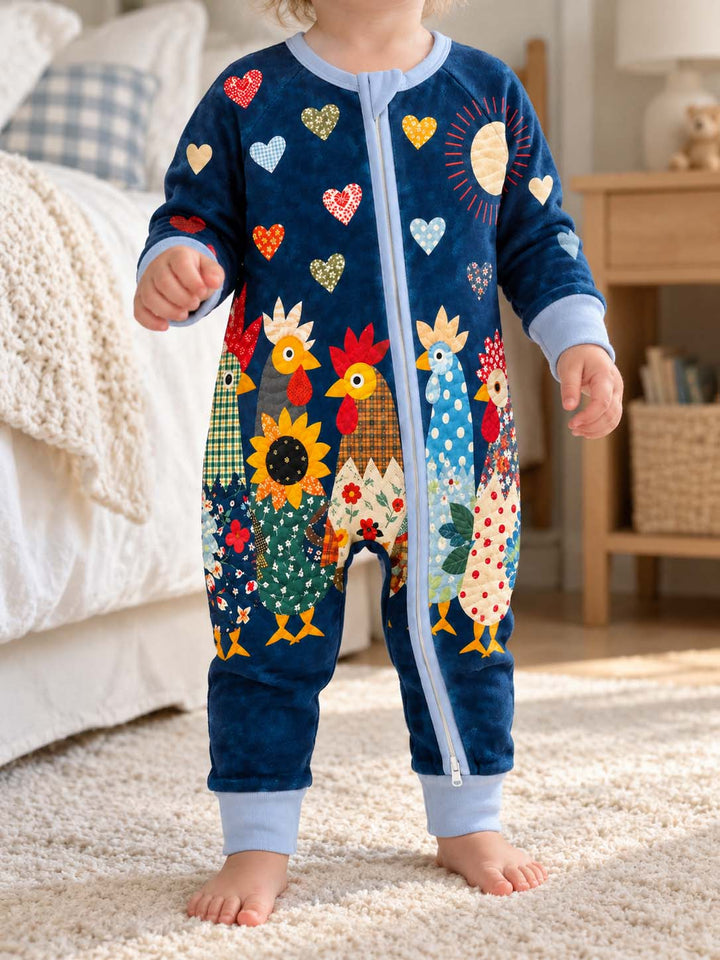 Chicken Moonlight Garden Bamboo Convertible Zippy