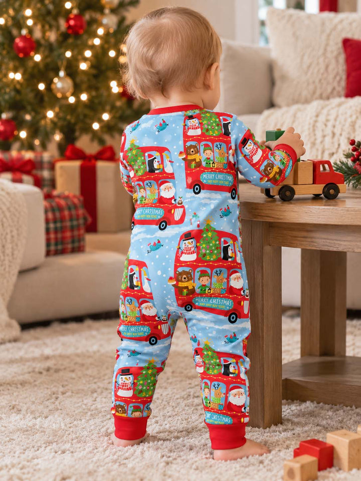 Christmas Bus Adventure Bamboo Convertible Zippy
