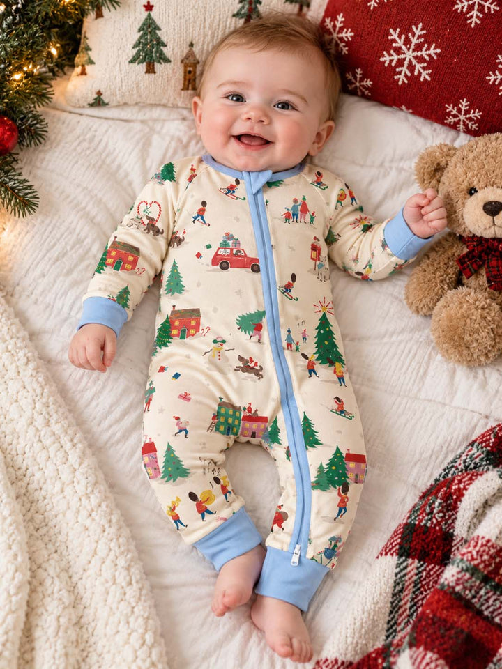 Christmas Winter Wonderland Bamboo Convertible Zippy