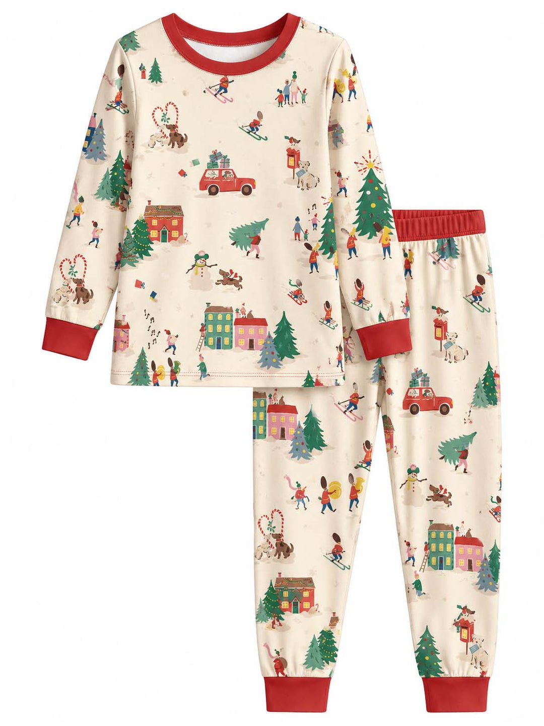 Christmas Winter Wonderland Bamboo Two Piece Long Sleeve Pajama Set
