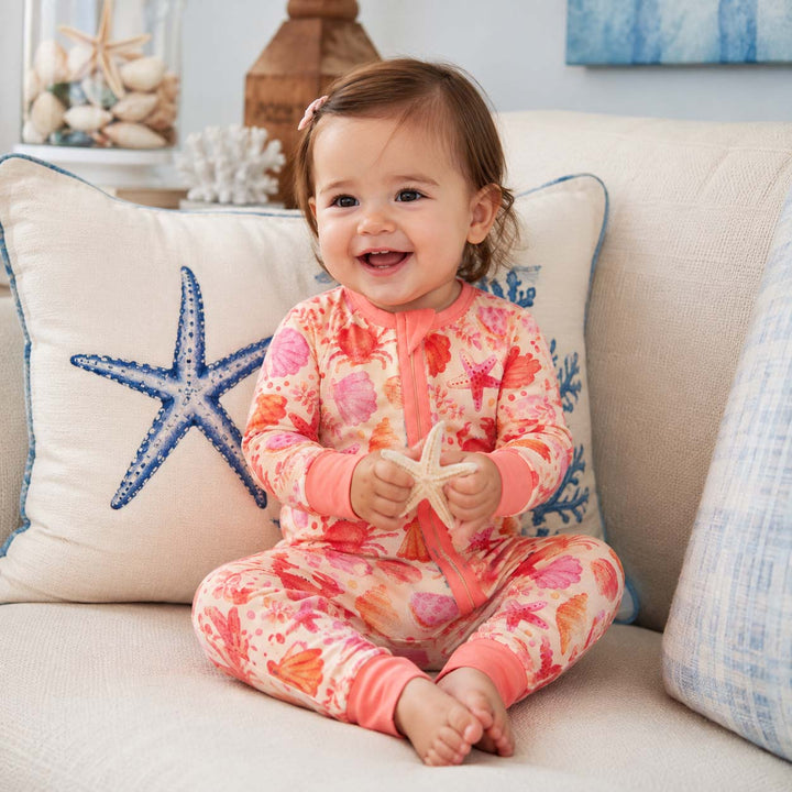 Coastal Starfish Pattern Bamboo Convertible Zippy