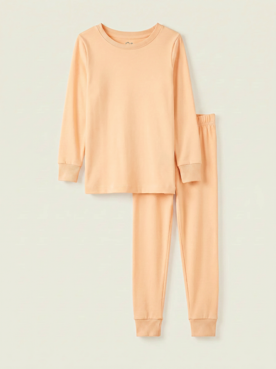 Solid Color Bamboo Two Piece Long Sleeve Pajama Set