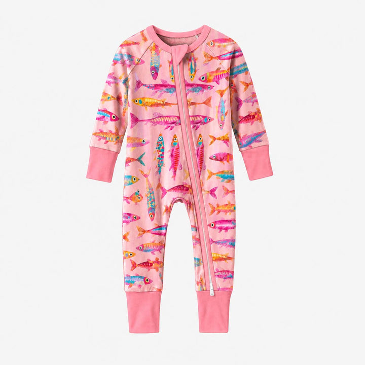 Colorful Fish School Bamboo Convertible Zippy