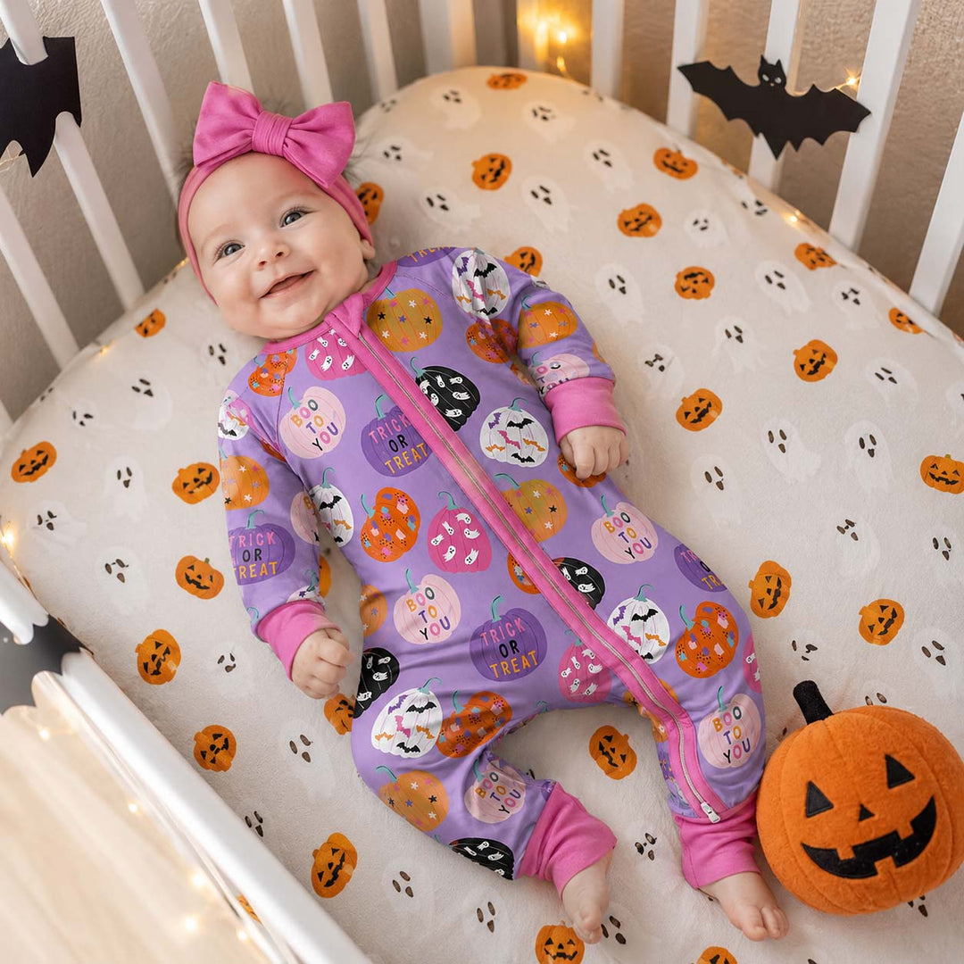 Colorful Halloween Pumpkins Bamboo Convertible Zippy