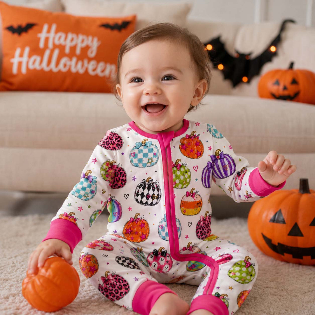 Colorful Pumpkin Party Bamboo Convertible Zippy