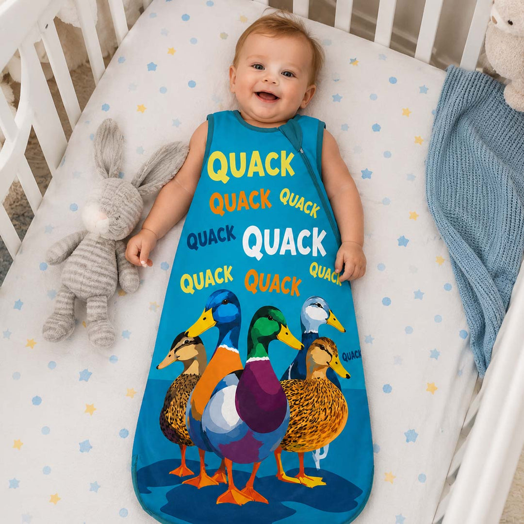 Colorful Quack Crew Bamboo Sleep Bag