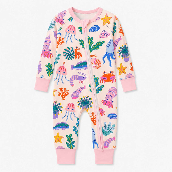 Colorful Sea Life Bamboo Convertible Zippy
