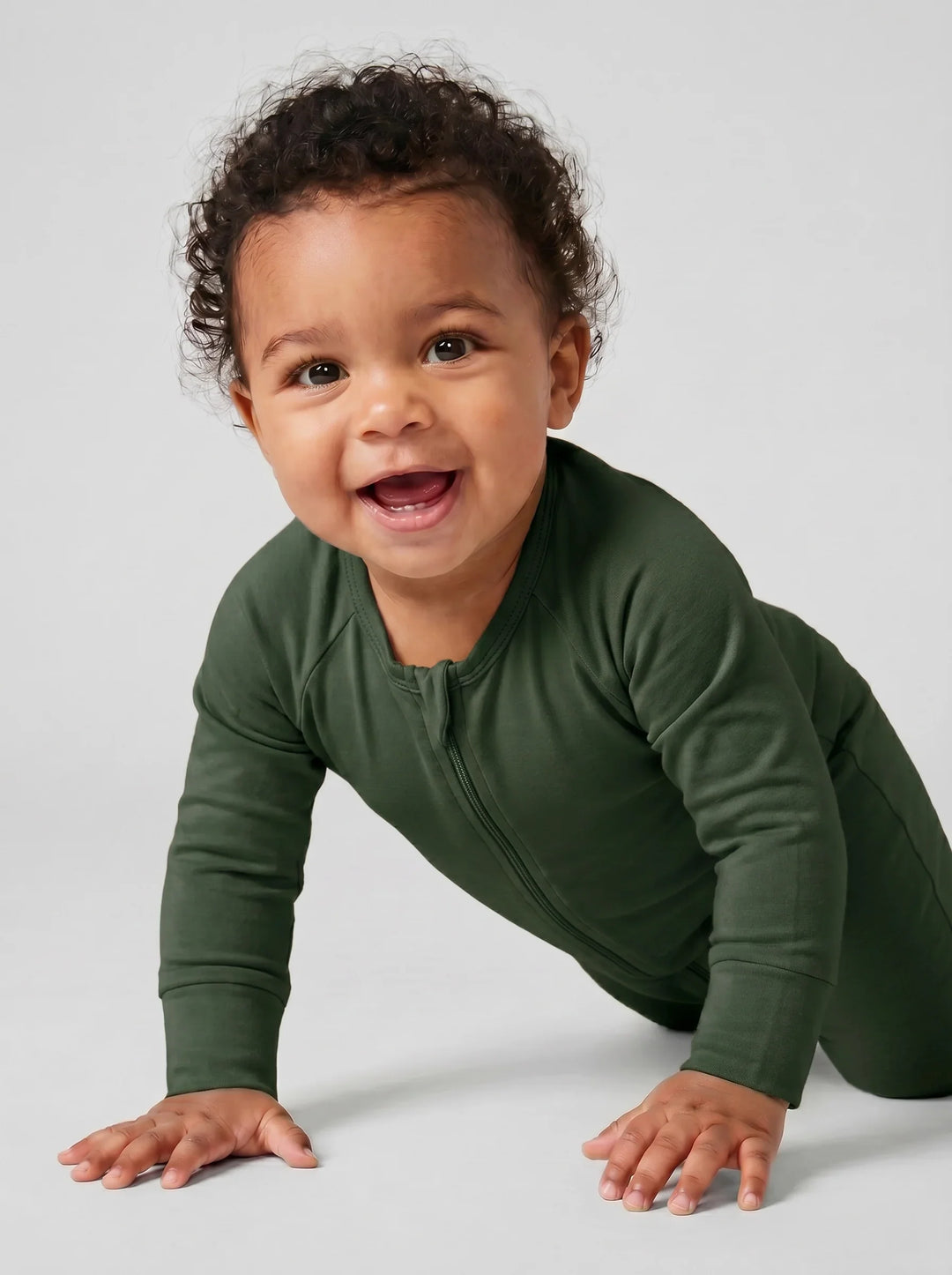 Fir Bamboo Convertible Zippered Romper