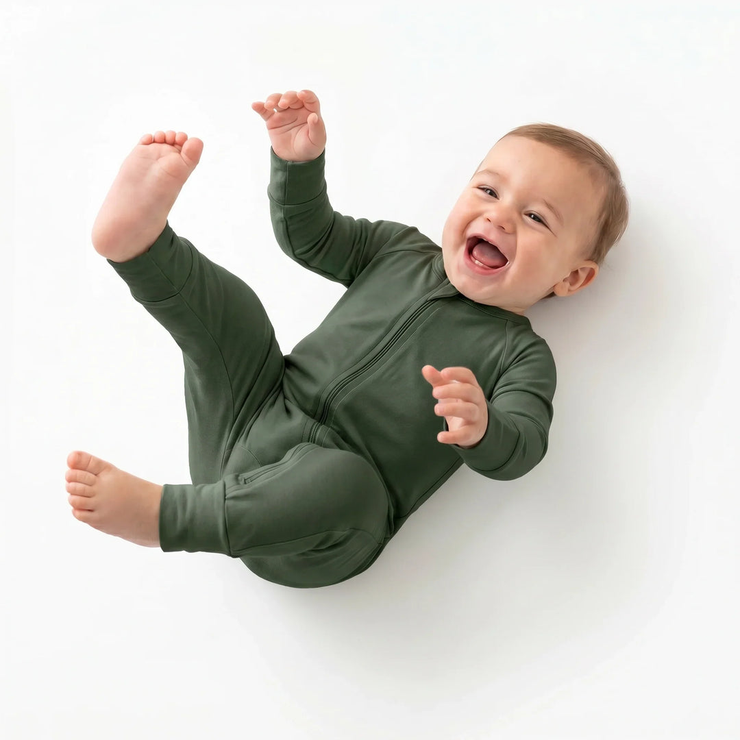 Fir Bamboo Convertible Zippered Romper