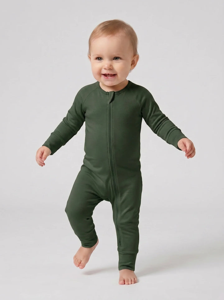 Fir Bamboo Convertible Zippered Romper