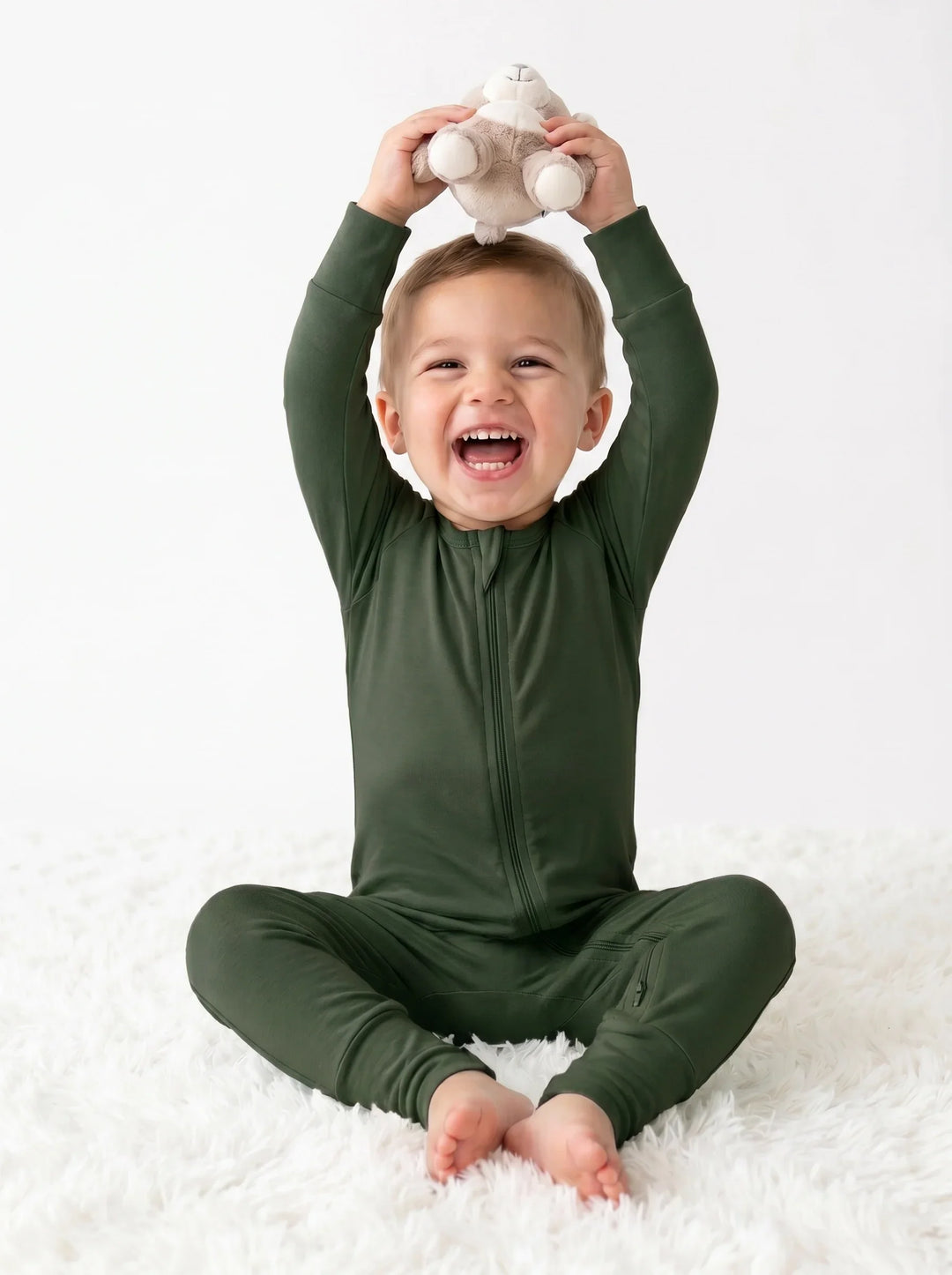 Fir Bamboo Convertible Zippered Romper