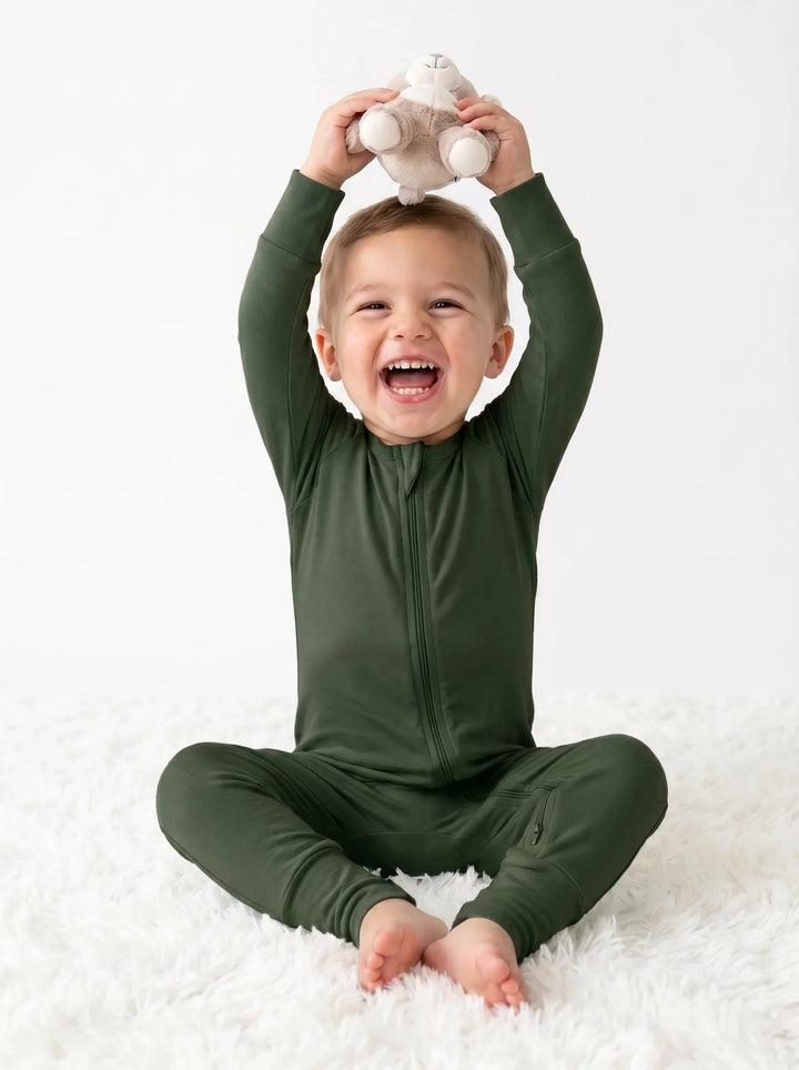 Fir Bamboo Convertible Zippered Romper