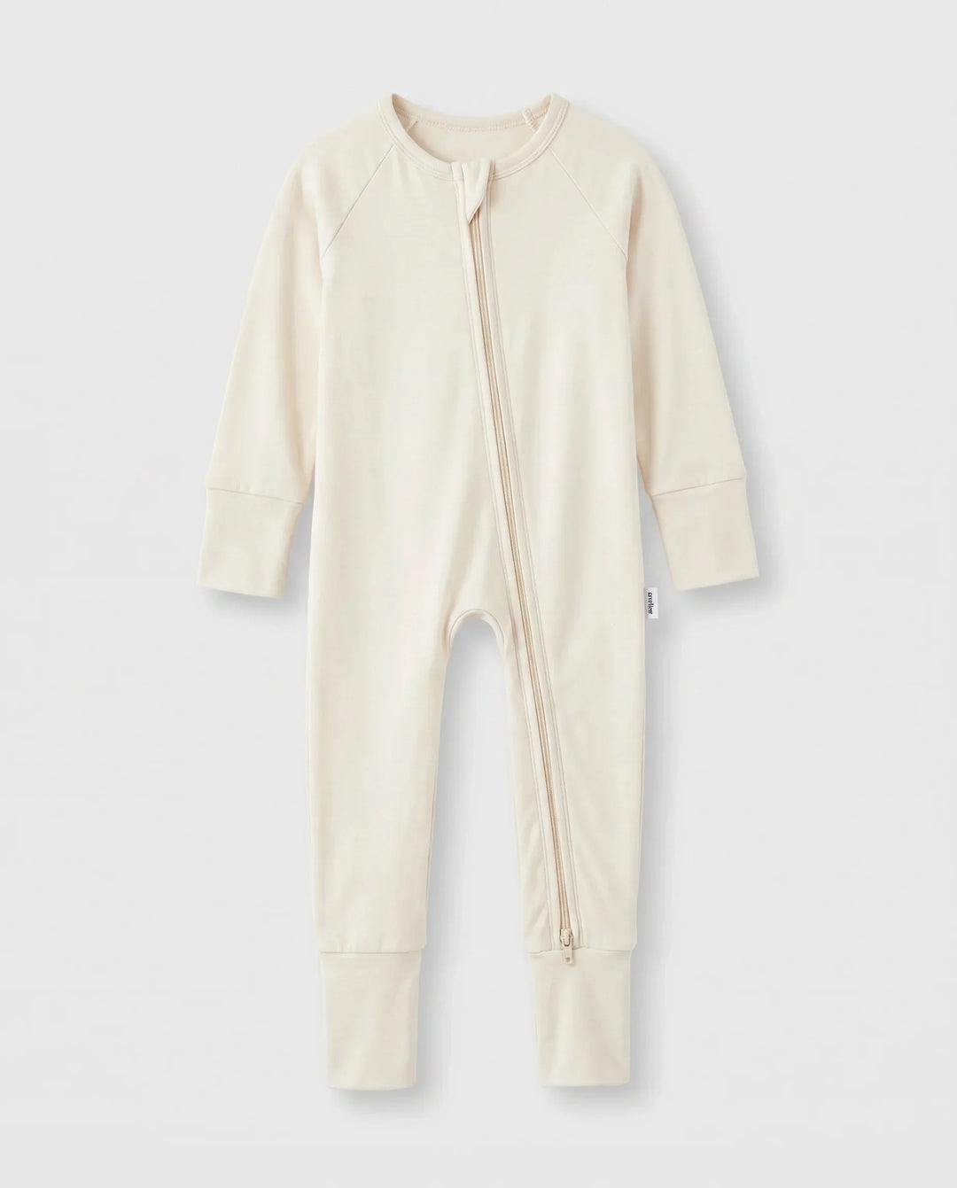 Oat Bamboo Convertible Zippered Romper