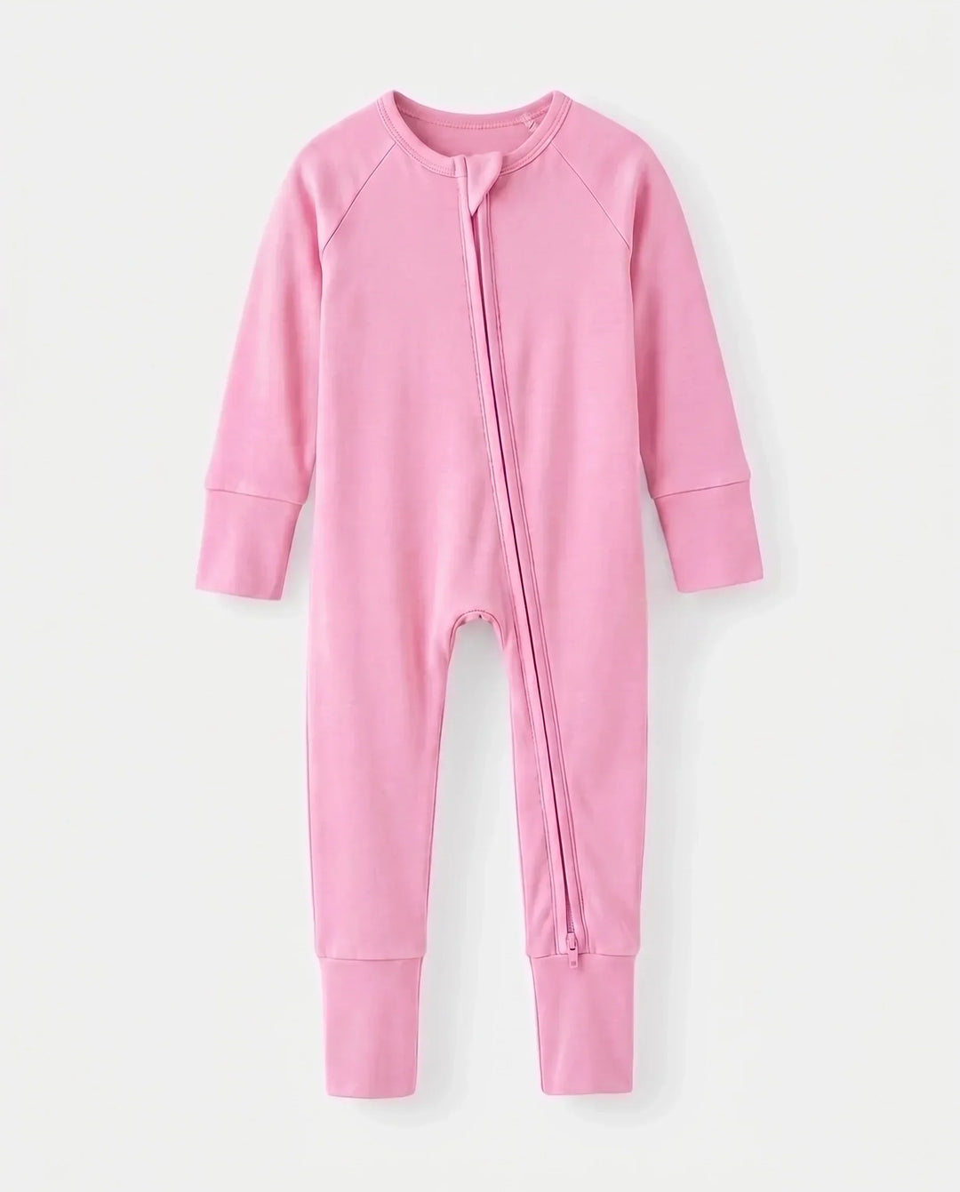 Pink Bamboo Convertible Zippered Romper