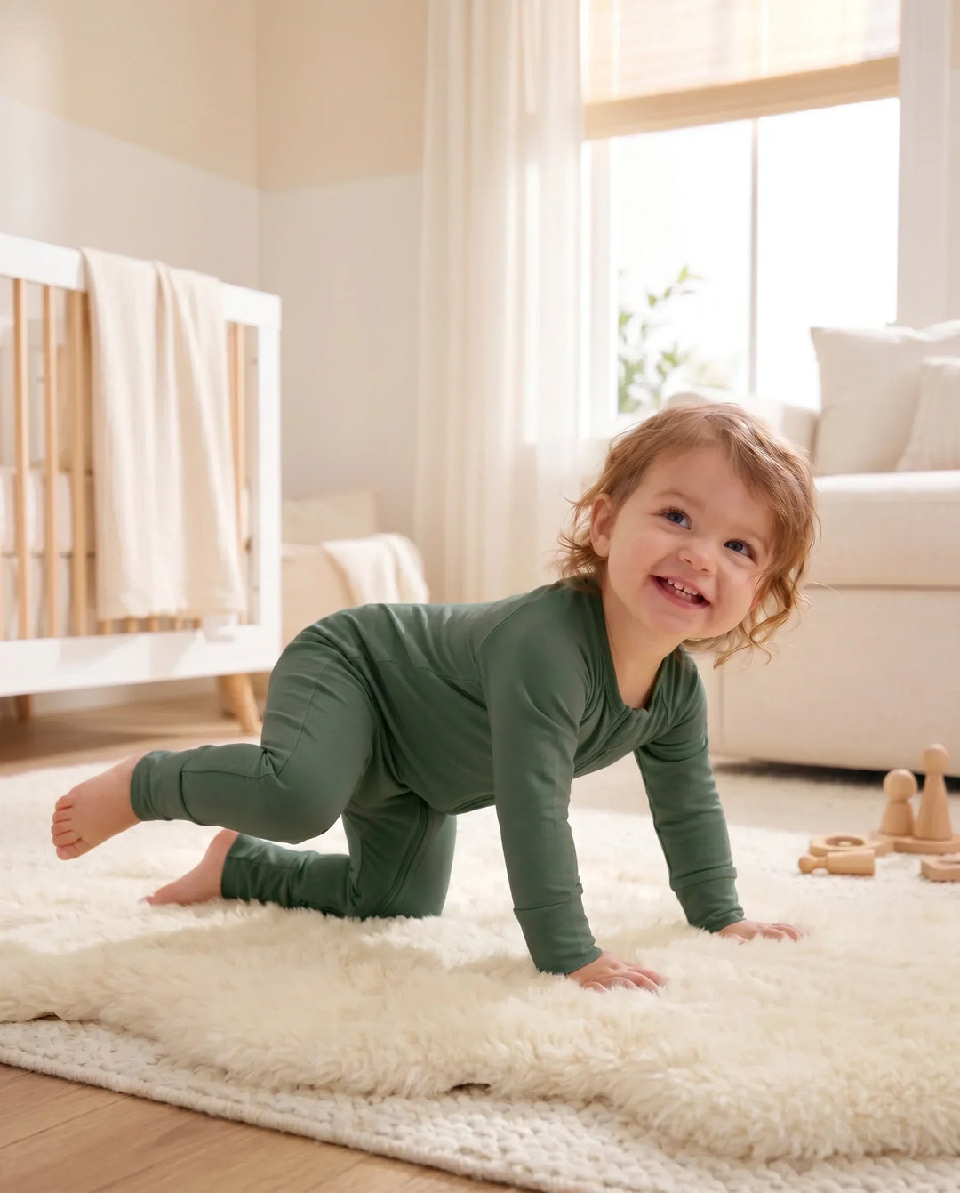 Fir Bamboo Convertible Zippered Romper
