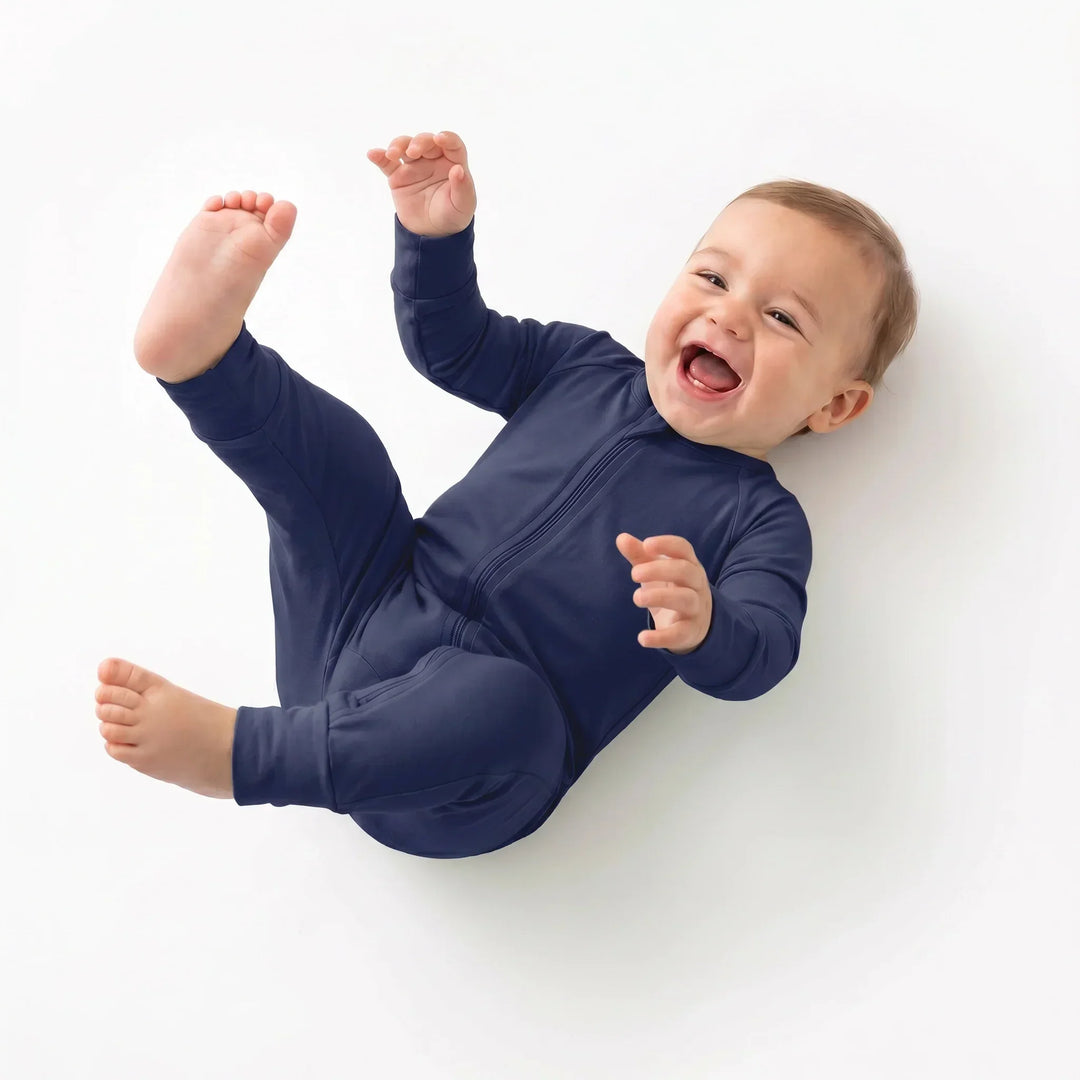 American Blue Bamboo Convertible Zippered Romper