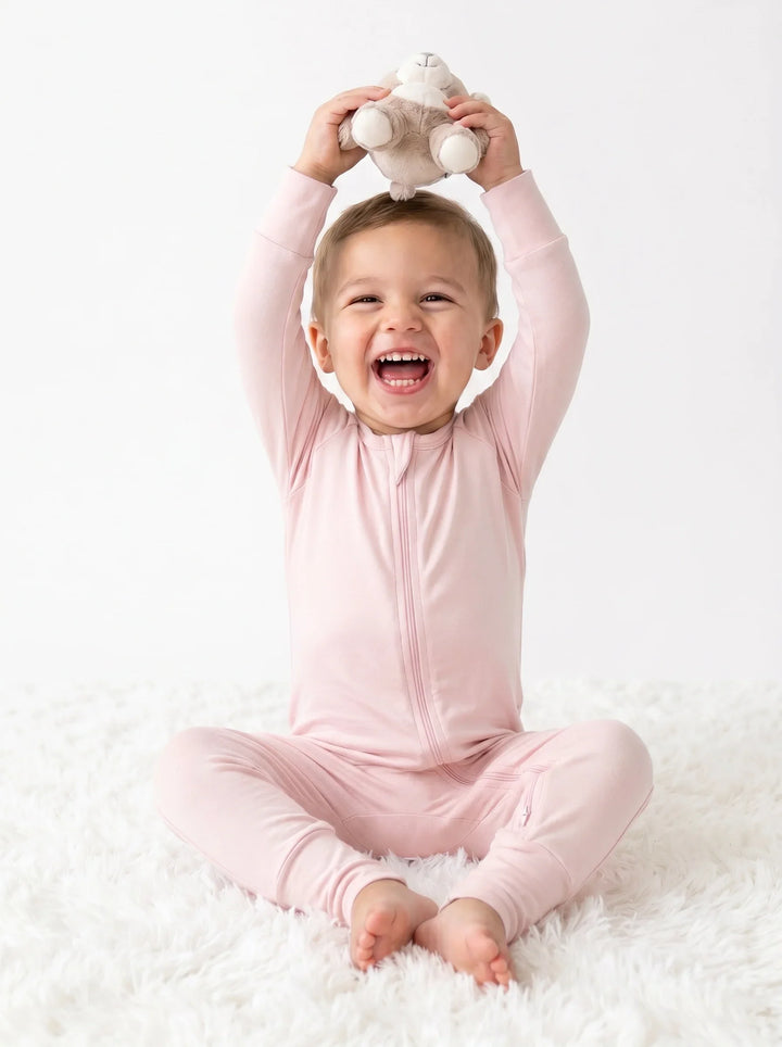 Sakura Bamboo Convertible Zippered Romper