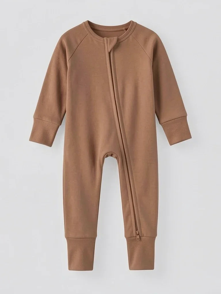 Biscuit Bamboo Convertible Zippered Romper