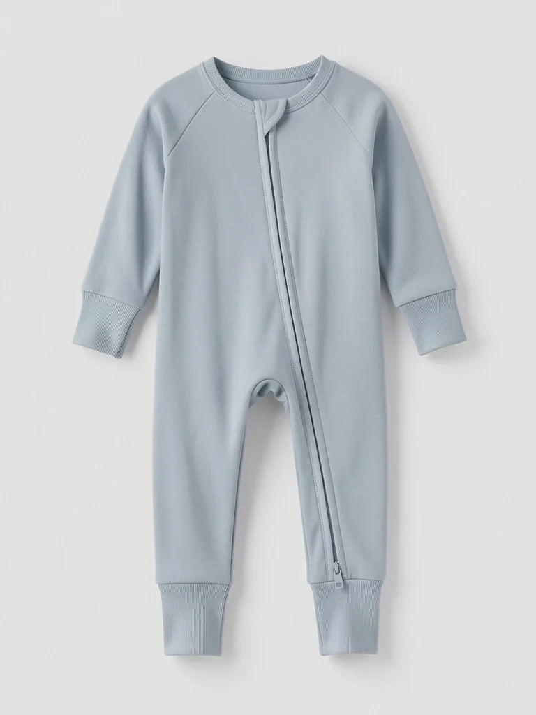Fog Bamboo Convertible Zippered Romper