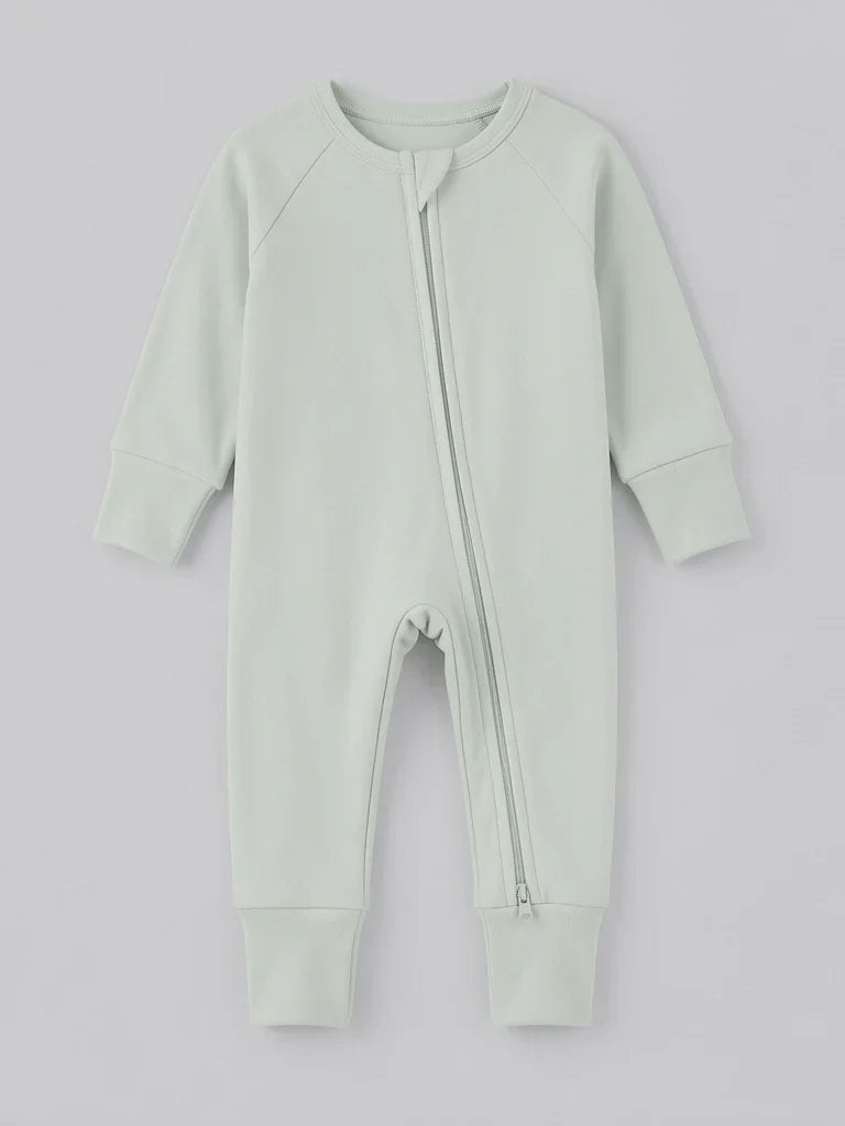 Sage Bamboo Convertible Zippered Romper