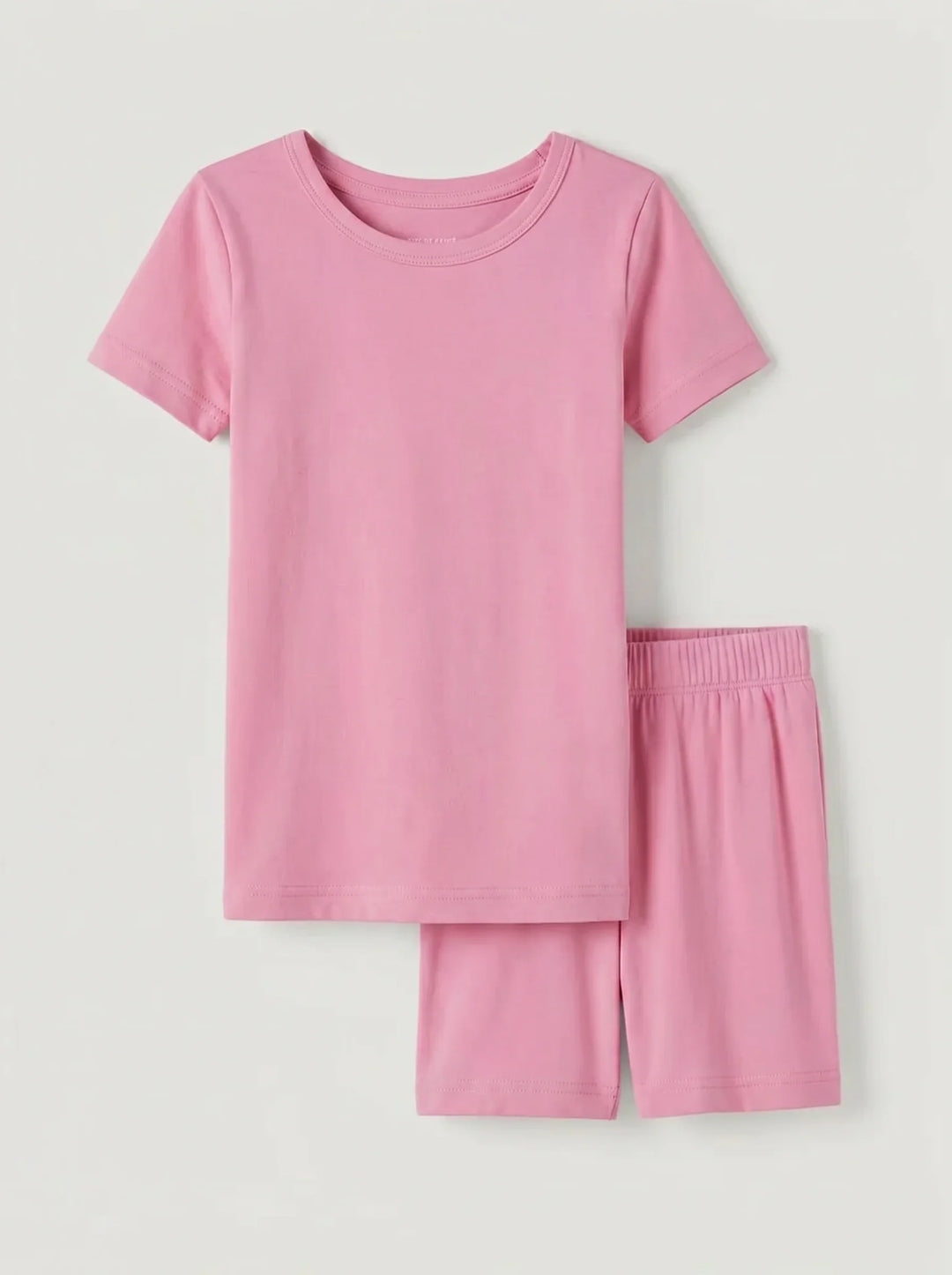 Conjunto de Pijama de Dos Piezas de Bambú con Mangas Cortas y Pantalones Cortos