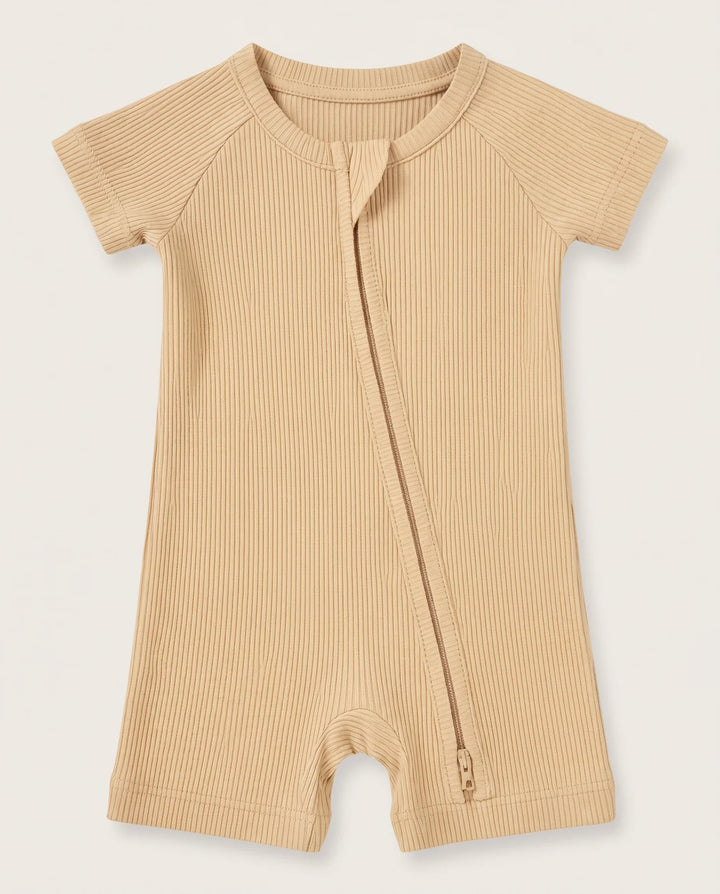 Ribbed Bamboo Shorty Zippy