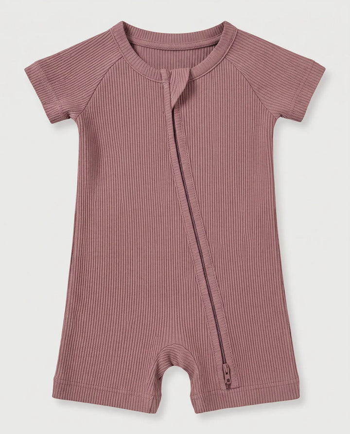 Ribbed Bamboo Shorty Zippy