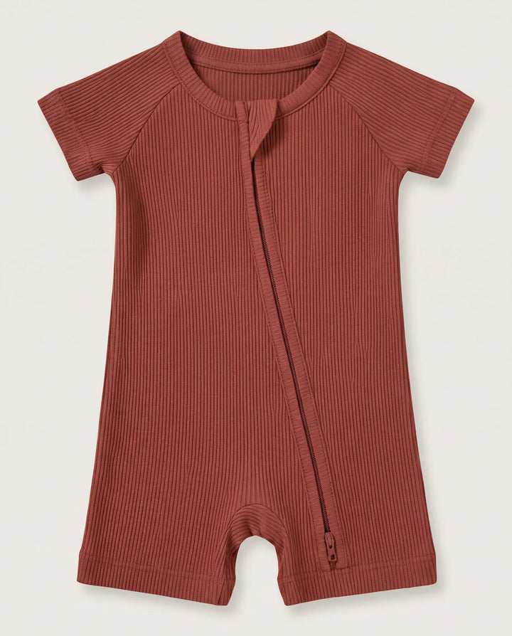 Ribbed Bamboo Shorty Zippy