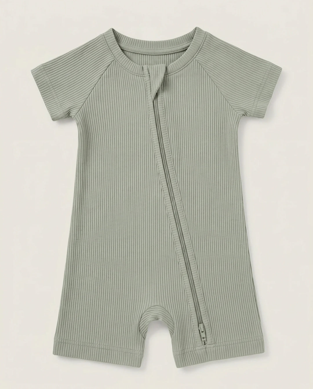 Ribbed Bamboo Shorty Zippy