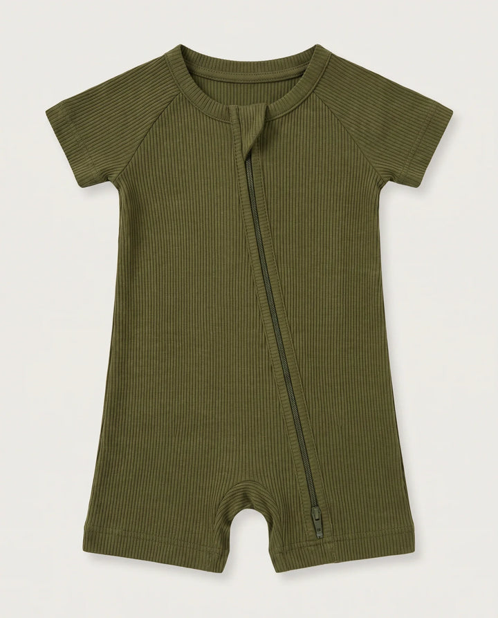 Ribbed Bamboo Shorty Zippy