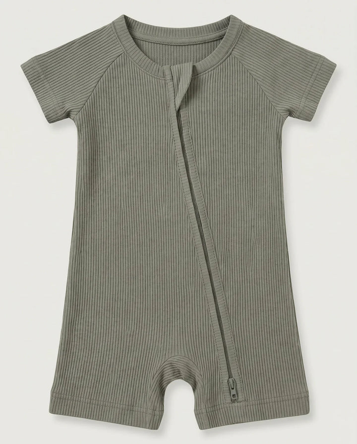 Ribbed Bamboo Shorty Zippy
