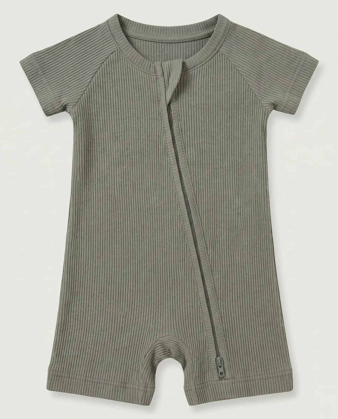 Willow Ribbed Bamboo Shorty Zippy
