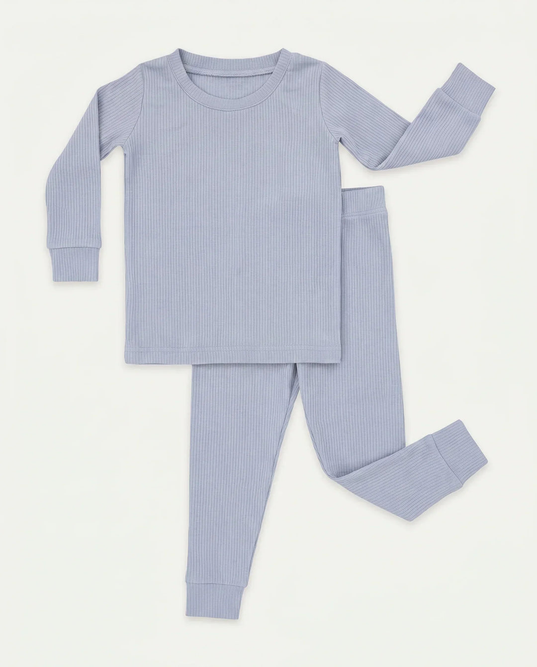 Ribbed Bamboo Two Piece Long Sleeve Pajama Set
