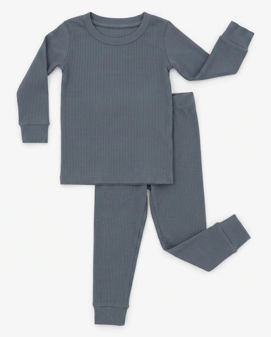 Ribbed Bamboo Two Piece Long Sleeve Pajama Set