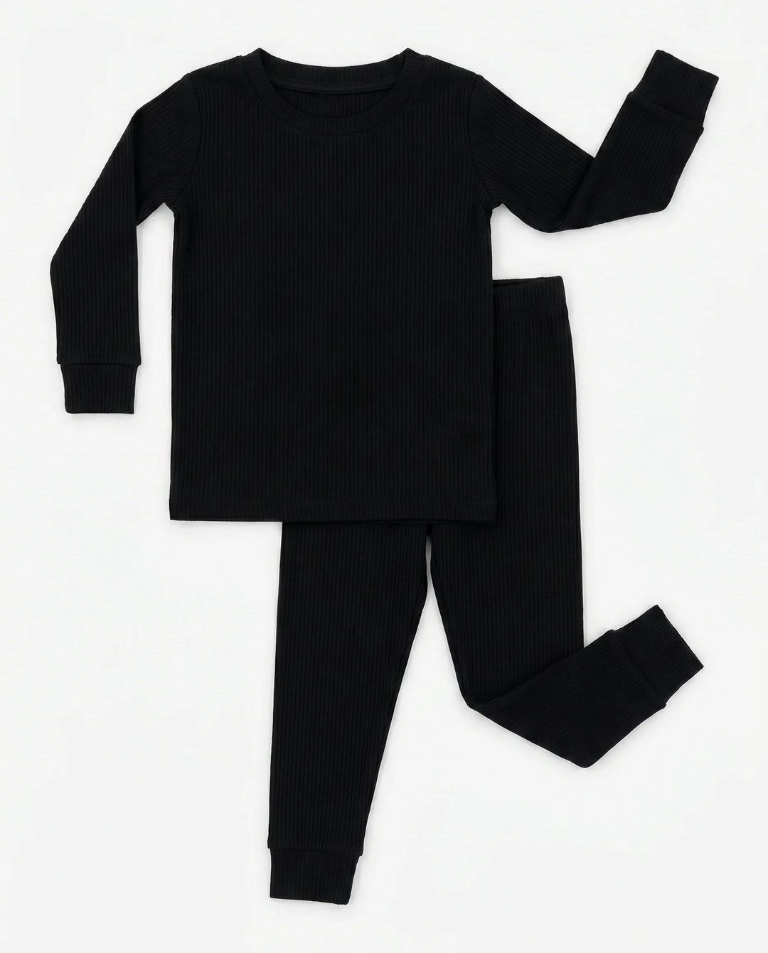 Ribbed Bamboo Two Piece Long Sleeve Pajama Set