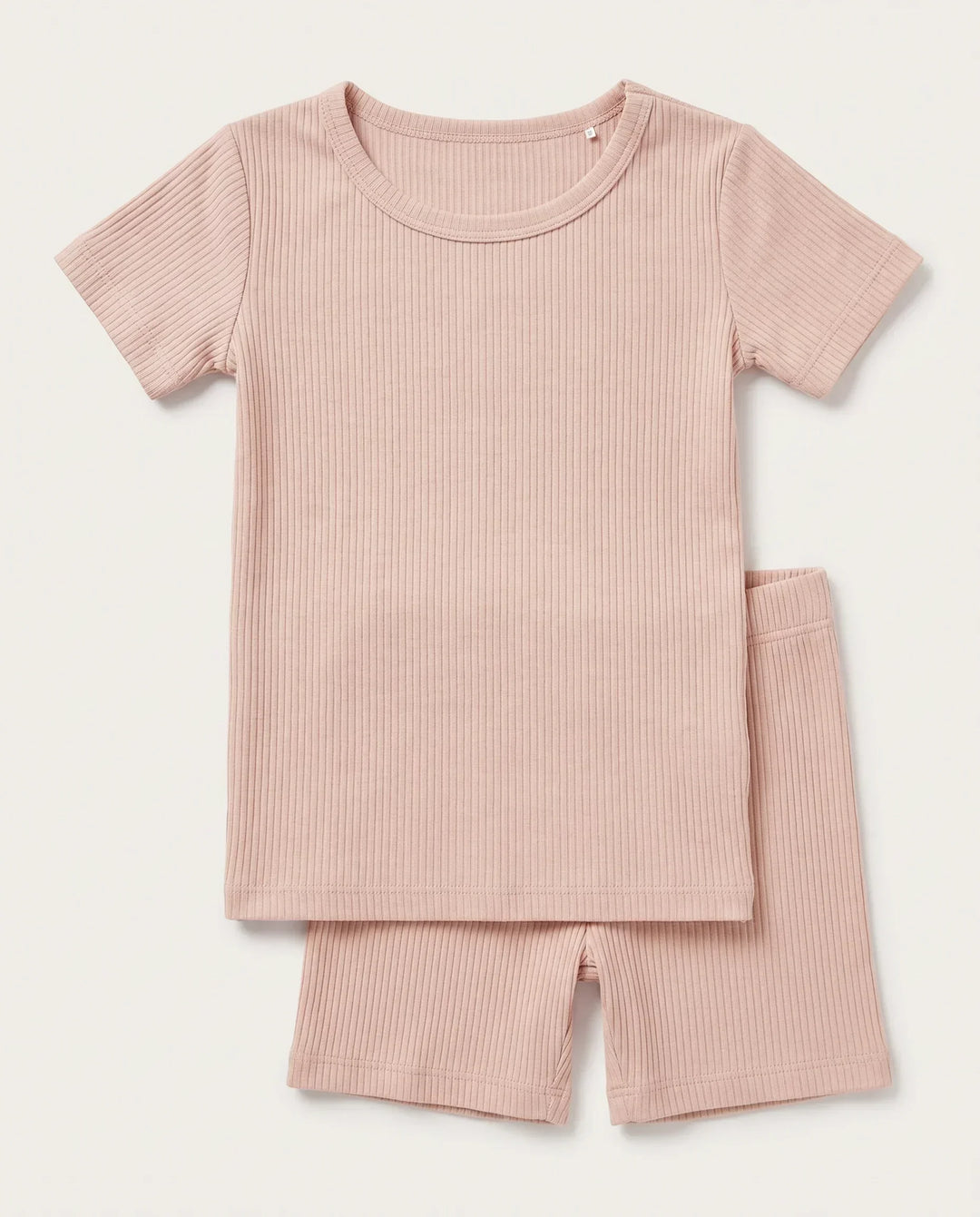 Ribbed Bamboo Two Piece Short Sleeve Pajama Set