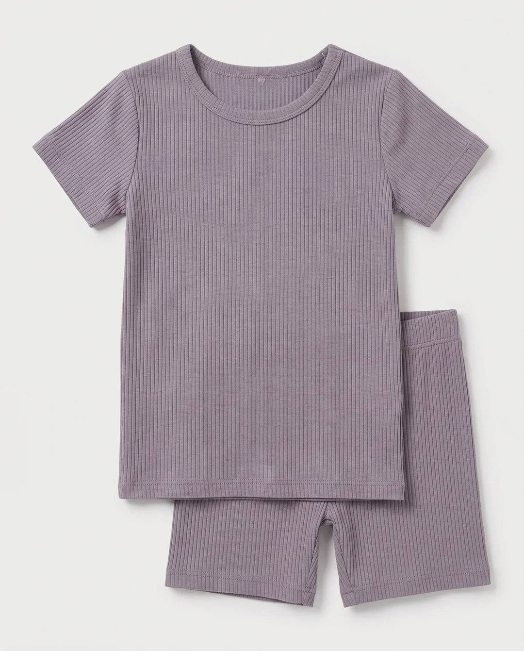 Ribbed Bamboo Two Piece Short Sleeve Pajama Set