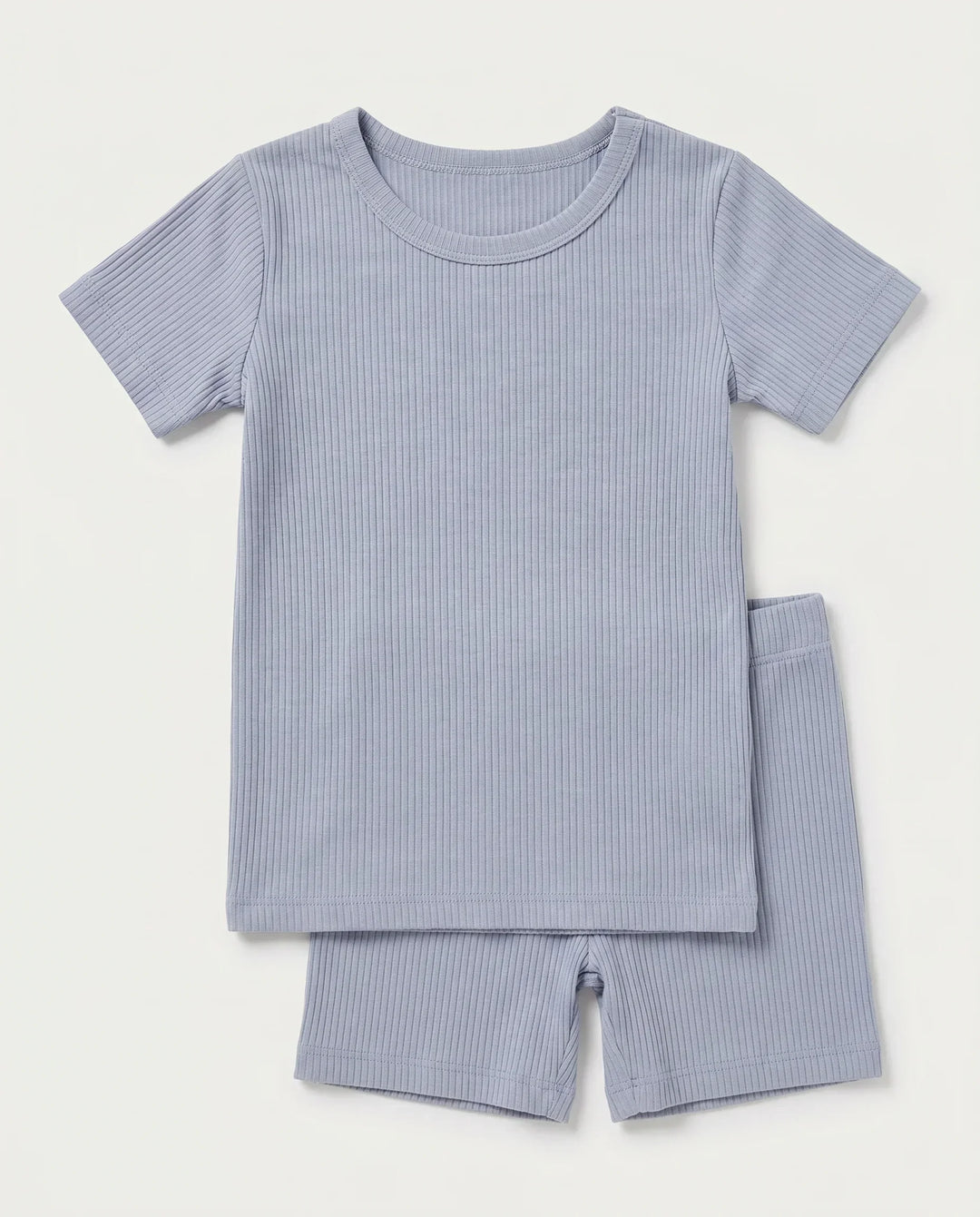 Ribbed Bamboo Two Piece Short Sleeve Pajama Set