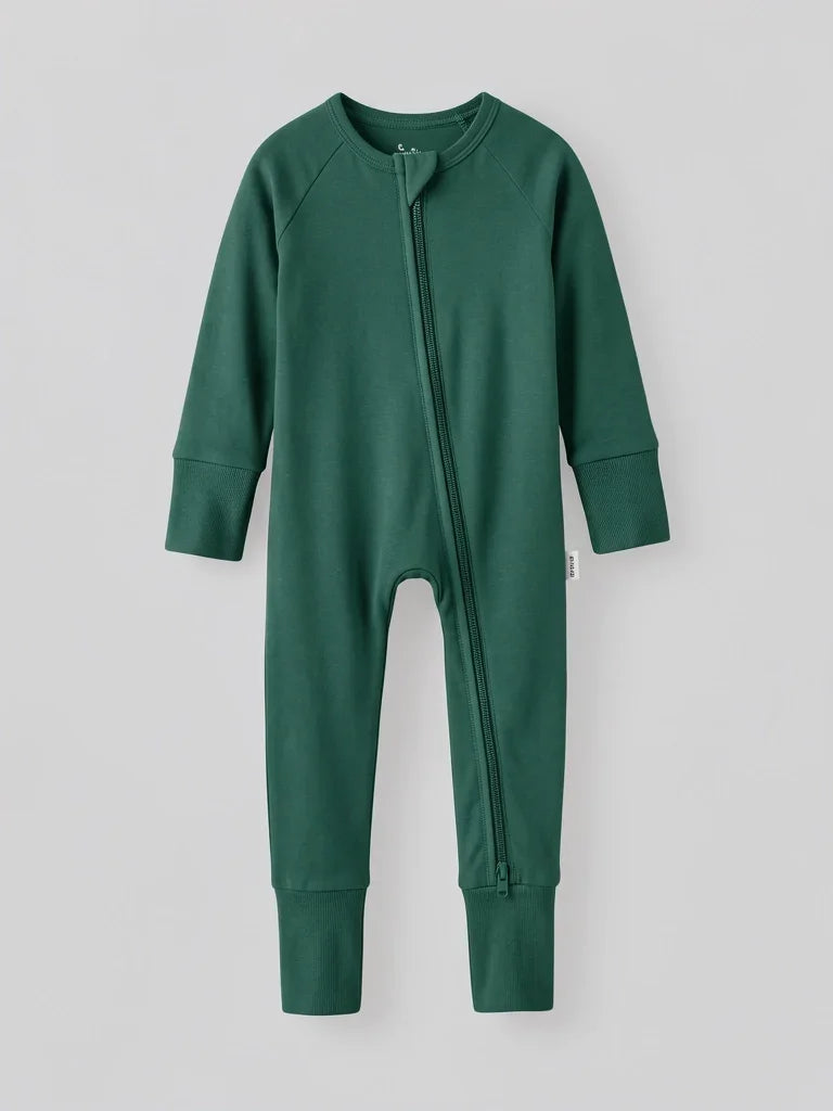 Emerald Bamboo Convertible Zippered Romper