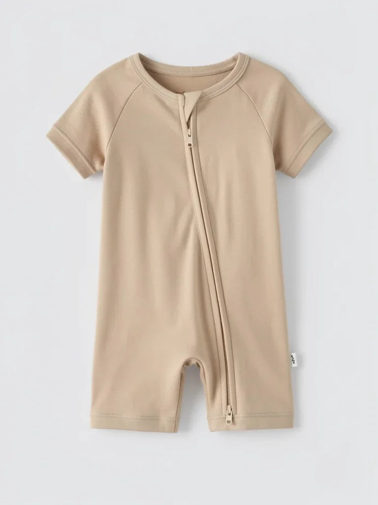 Solid Color Bamboo Shorty Zippy