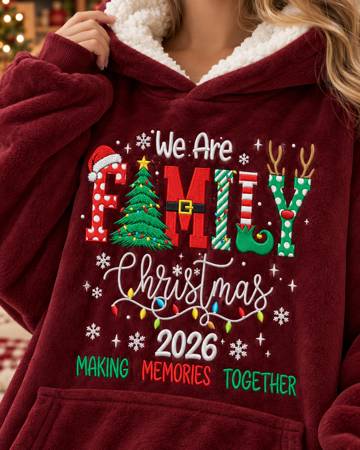 Making Memory Together Embroidered Bamboo Blanket Hoodie